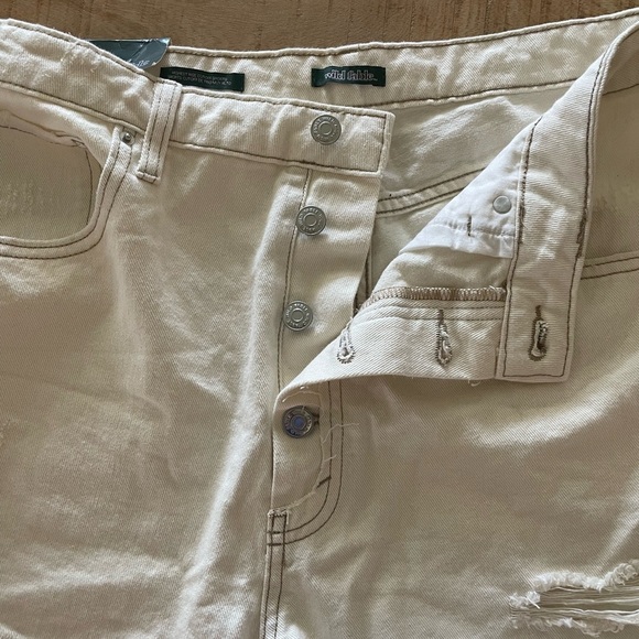 Wild Fable Highest Rise Cutoff Shorts Size 14  distressed & frayed hem buttonfly - Picture 5 of 6